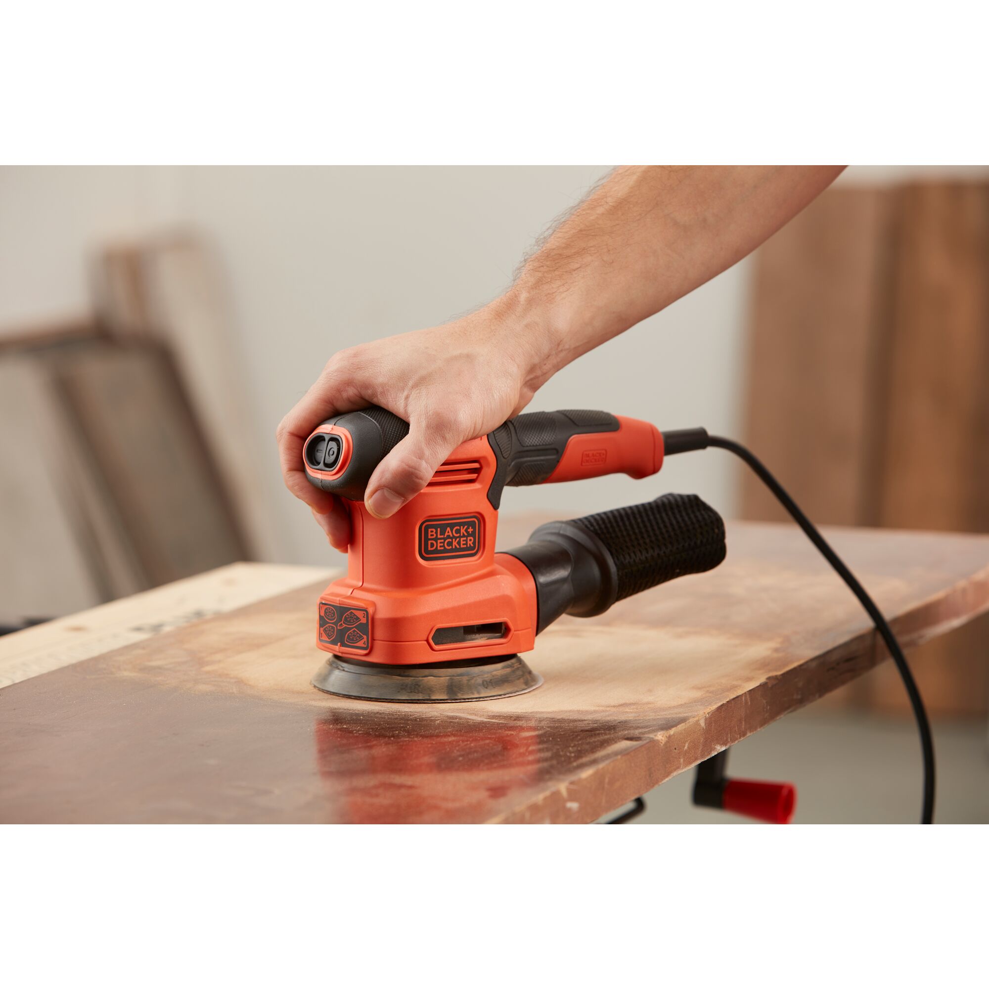 200W 4 in 1 Multi Sander with 2 Orbital bases Finger sanding