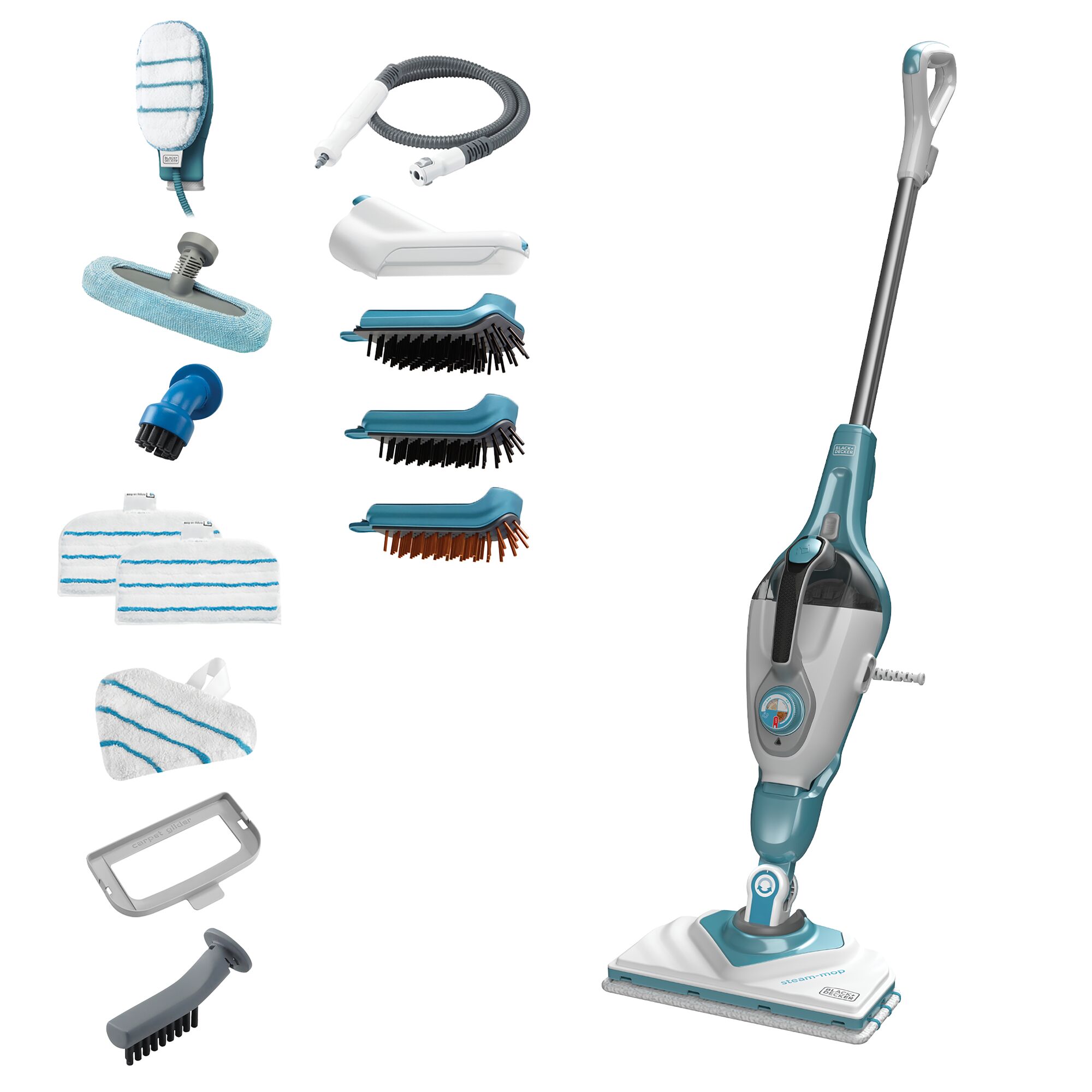 1600W 2in1 steam-mop™ with Delta Head, SteaMitt™ and 15
