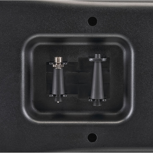 The smaller accessories conveniently clipped into the base of the BLACK+DECKER 160 PSI AC/DC Multi Purpose Air Station.