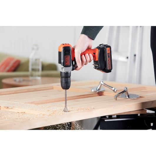 18V Cordless Drill Driver With 1.5Ah Battery & 400mA Charger