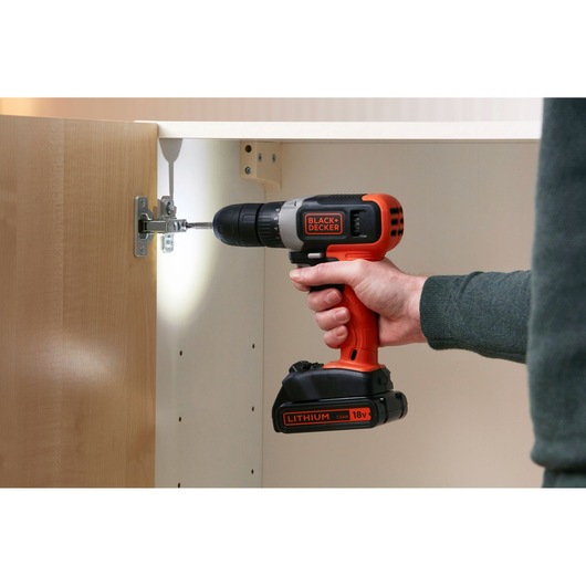 18V Cordless Drill Driver With 1.5Ah Battery & 400mA Charger