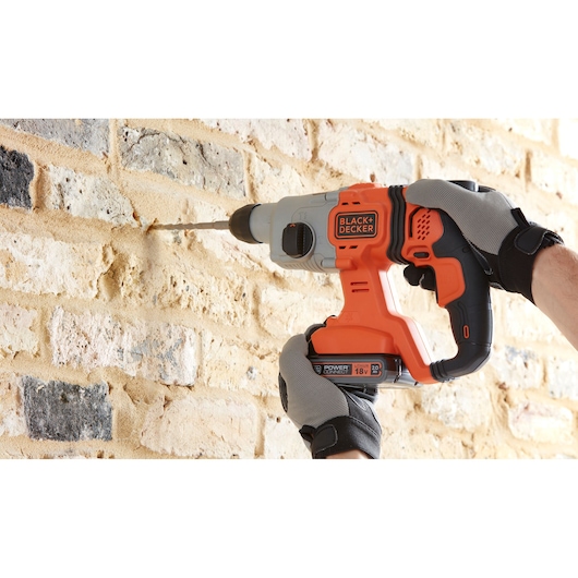 18V Cordless 2.0Ah SDS-Plus Hammer Drill With Kit Box
