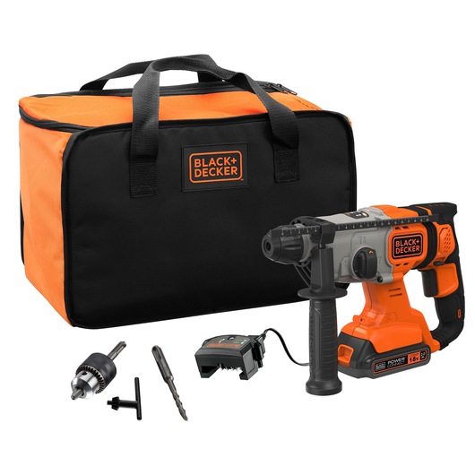 18V Cordless 2.0Ah SDS-Plus Hammer Drill With Kit Box