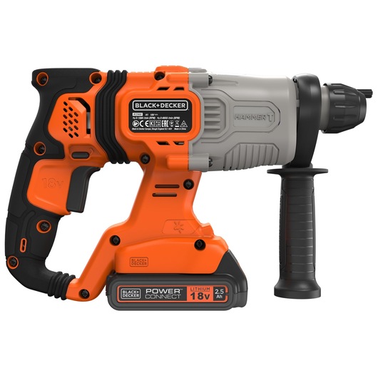 18V Cordless 2.5Ah SDS-Plus Hammer Drill With Kit Box