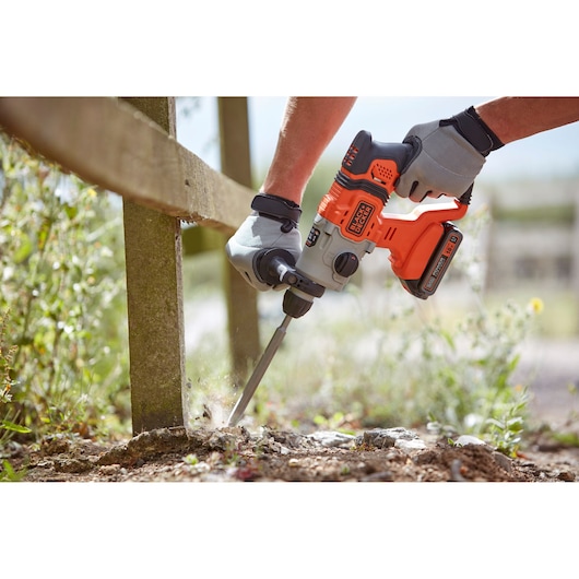 18V Cordless 2.5Ah SDS-Plus Hammer Drill With Kit Box