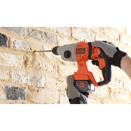18V Cordless 4.0Ah SDS-Plus Hammer Drill With Kit Box