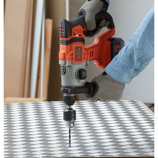18V Cordless 4.0Ah SDS-Plus Hammer Drill With Kit Box