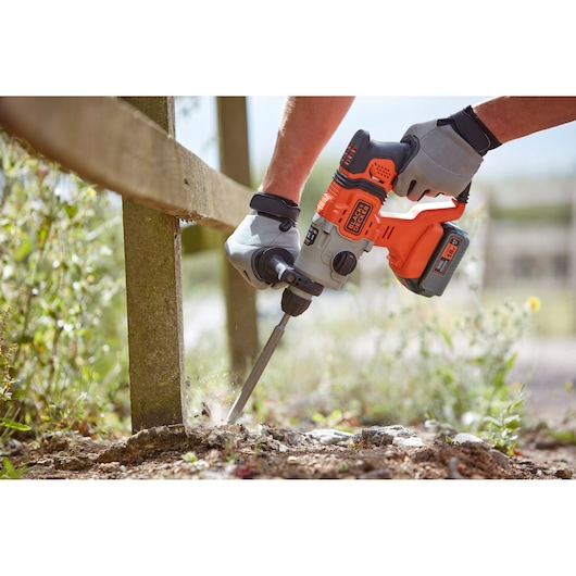 18V Cordless 4.0Ah SDS-Plus Hammer Drill With Kit Box
