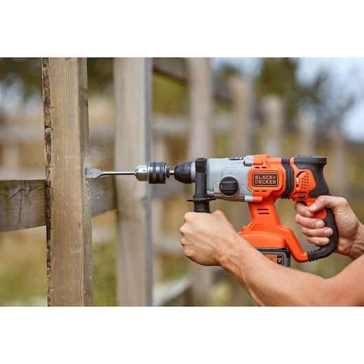 18V Cordless 4.0Ah SDS-Plus Hammer Drill With Kit Box