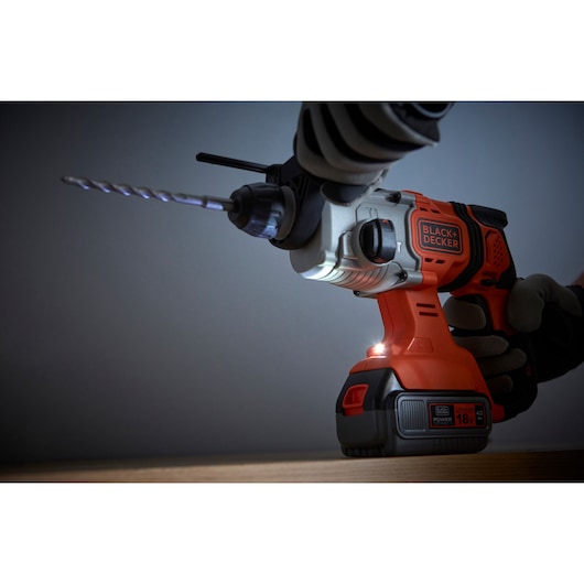 18V Cordless 4.0Ah SDS-Plus Hammer Drill With Kit Box