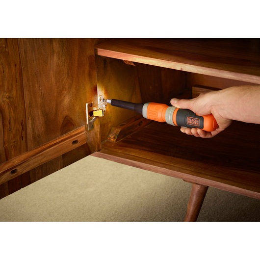 3.6V Li-Ion In-Line Screwdriver with a 400mA Charger and 20 Accessories in a Storage Tin