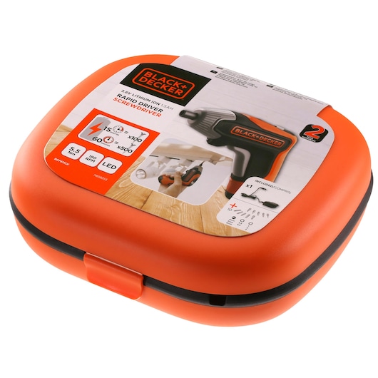 3.6V Rapid Driver Screwdriver With a 2A Charger, 3 Accessroies in a Premium Storage Case