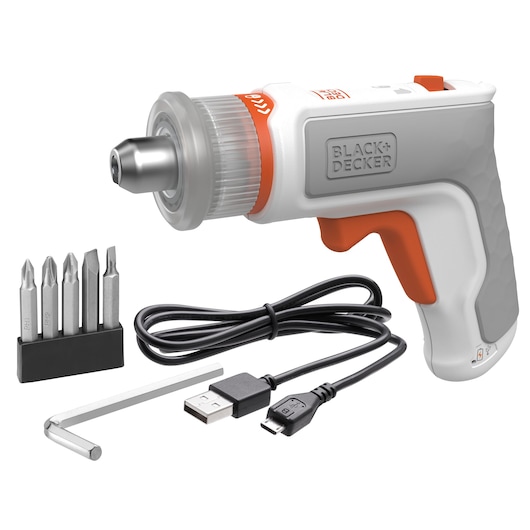 3.6V Furniture Assembly Tool With a Micro USB Charger and 7 Accessories