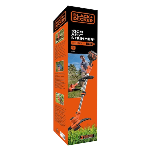 36V Cordless STRIMMER® 33CM String Trimmer with AFS® - 2.5Ah Battery Kit