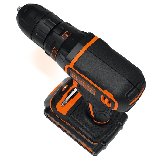 18V Cordless Drill Driver With 2x 1.5Ah Batteries, 400mA Charger in a Kitbox