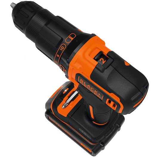 18V Cordless Hammer Drill With 2x 1.5Ah Batteries, 400mA Charger in a Kitbox