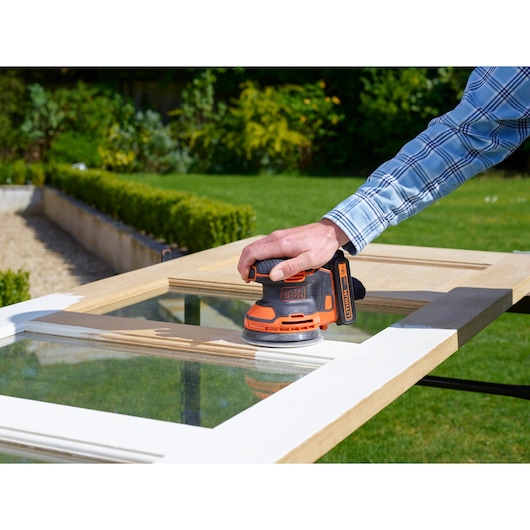 18V Cordless Random Orbital Sander With Dust bag and 1 Mesh Sanding Sheet