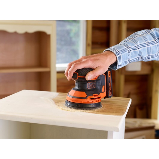 18V Cordless Random Orbital Sander With Dust bag and 1 Mesh Sanding Sheet