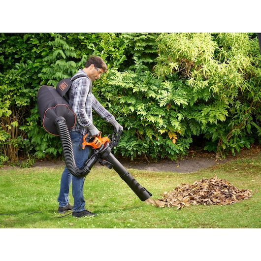 3000W BackPack BlowerVac Strap Rake