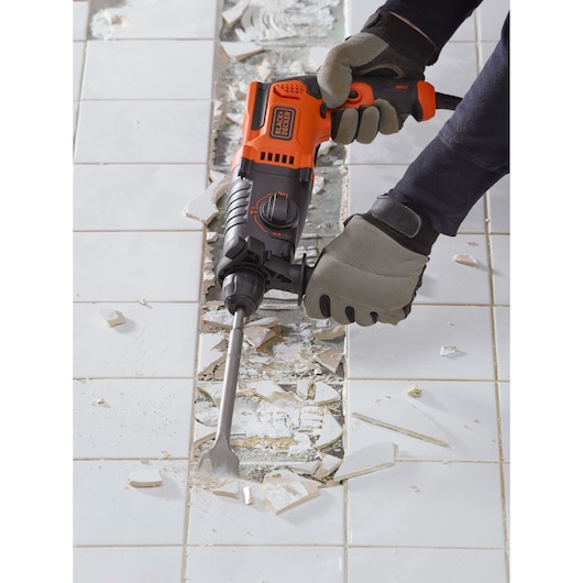 650W Electric SDS-PLUS Hammer Drill With 2 Drill Bits in a Kit Box