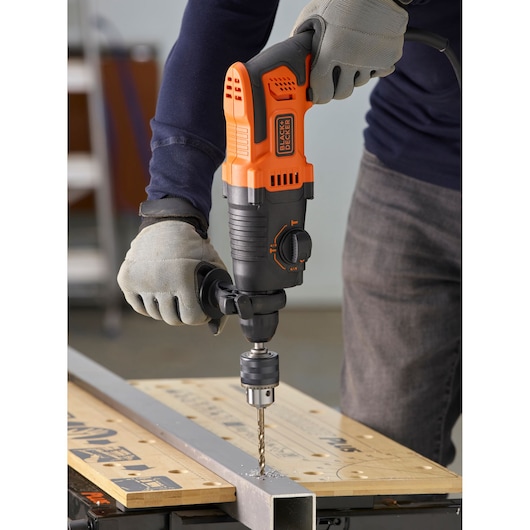 650W Electric SDS-PLUS Hammer Drill With 2 Drill Bits in a Kit Box