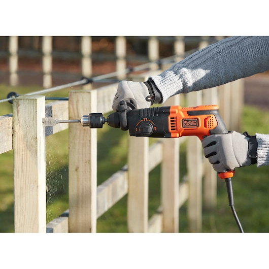 650W Electric SDS-PLUS Hammer Drill With 2 Drill Bits in a Kit Box