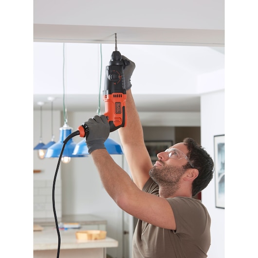 650W Electric SDS-PLUS Hammer Drill With 2 Drill Bits in a Kit Box