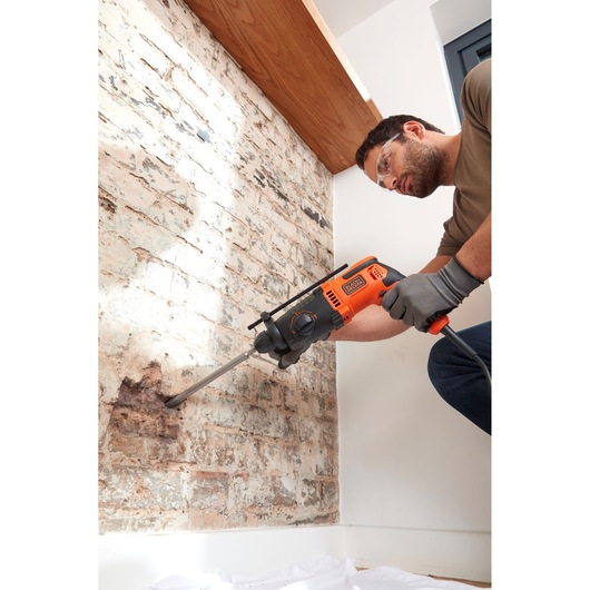 650W Electric SDS-PLUS Hammer Drill With 2 Drill Bits in a Kit Box