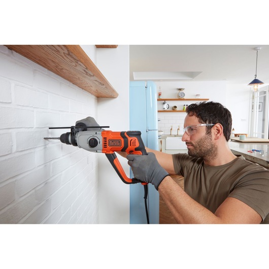 800W Electric SDS-PLUS Hammer Drill With 2 Drill Bits in a Kit Box