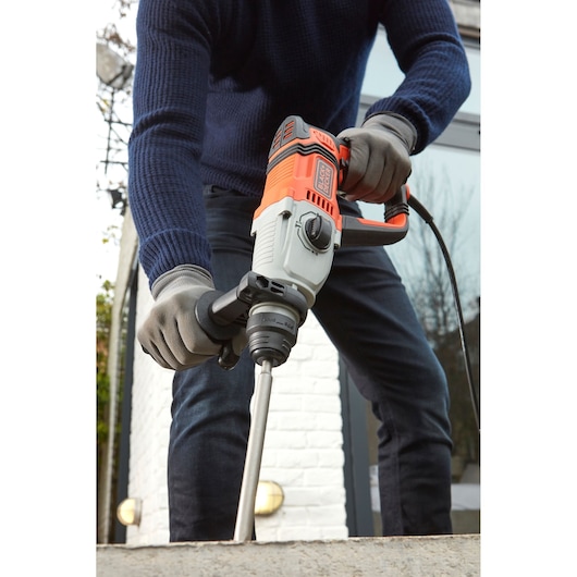 800W Electric SDS-PLUS Hammer Drill With 2 Drill Bits in a Kit Box
