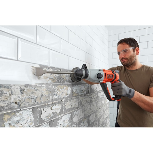 800W Electric SDS-PLUS Hammer Drill With 2 Drill Bits in a Kit Box
