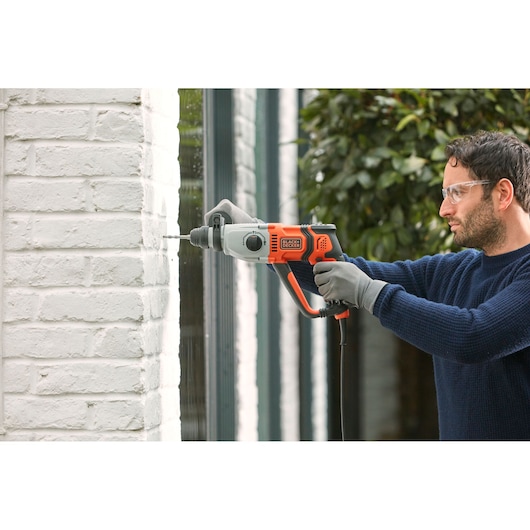 800W Electric SDS-PLUS Hammer Drill With 2 Drill Bits in a Kit Box