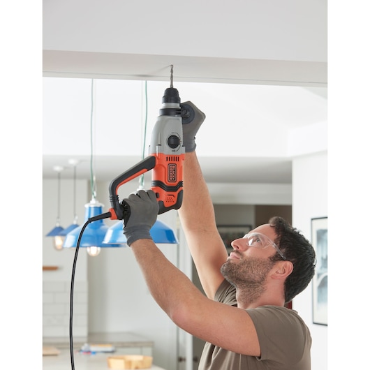 800W Electric SDS-PLUS Hammer Drill With 2 Drill Bits in a Kit Box
