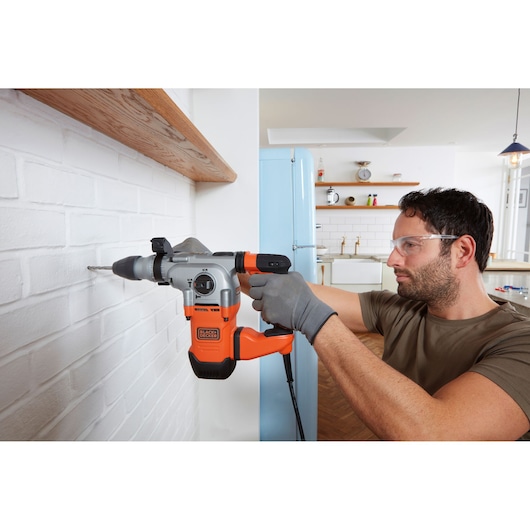 1250W Electric SDS-PLUS Hammer Drill With 2 Drill Bits in a Kit Box