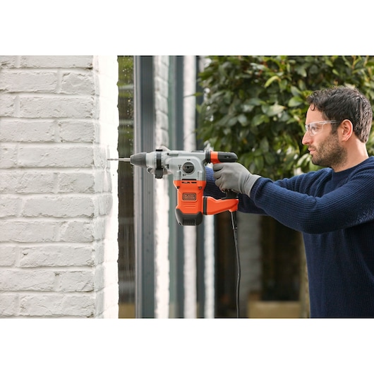 1250W Electric SDS-PLUS Hammer Drill With 2 Drill Bits in a Kit Box