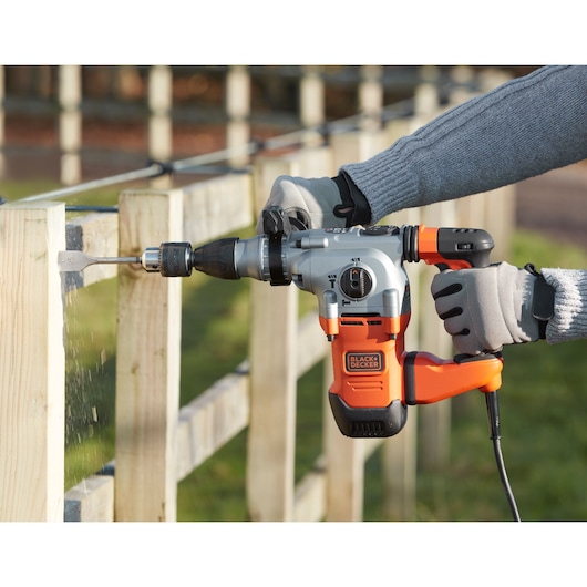1250W Electric SDS-PLUS Hammer Drill With 2 Drill Bits in a Kit Box