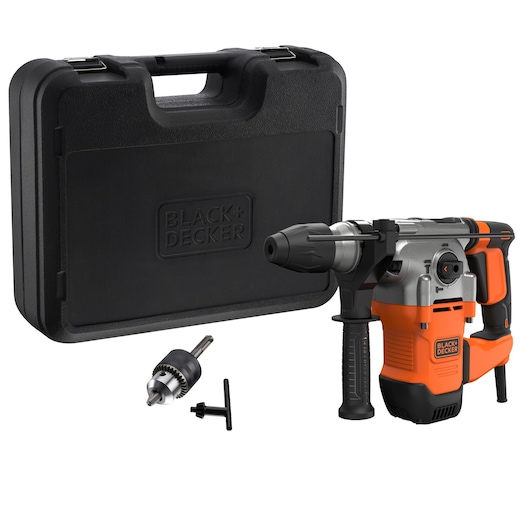 1250W Electric SDS-PLUS Hammer Drill With 2 Drill Bits in a Kit Box