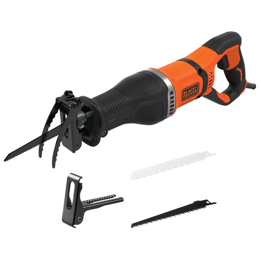 750W Electric Reciprocating Saw With Branch Holder and 2x Blades in Kit Box