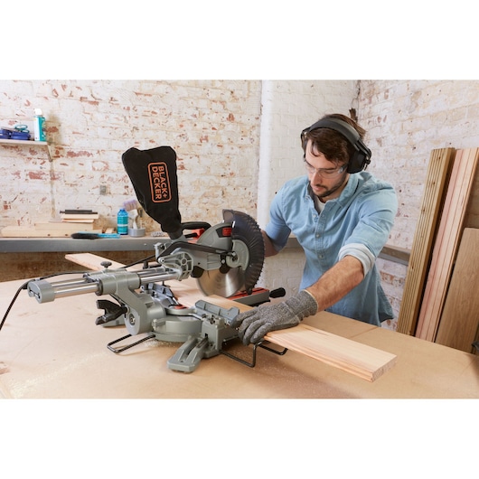 2100W 254mm Single Bevel Slide Mitre Saw