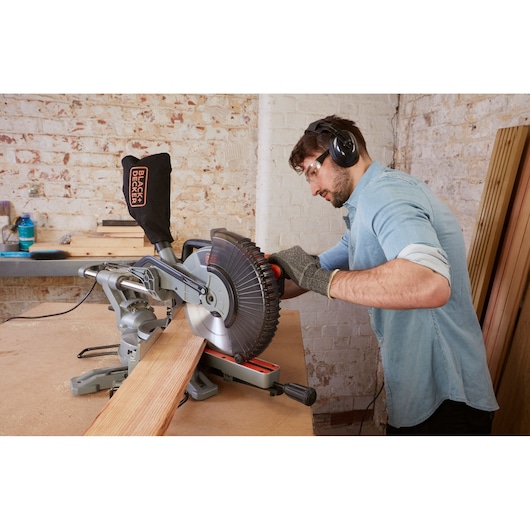 2100W 254mm Single Bevel Slide Mitre Saw