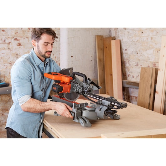 2100W 254mm Single Bevel Slide Mitre Saw