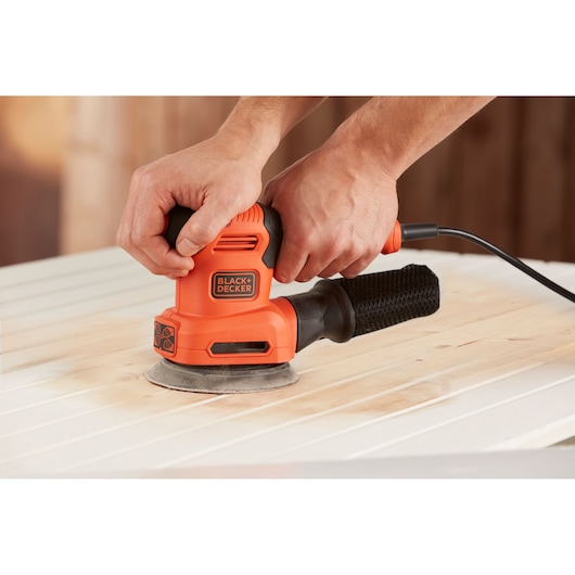 200W 4-in-1 Multi-Sander With 2 Orbital Bases, Finger Sanding Attchment and Sanding Sheets