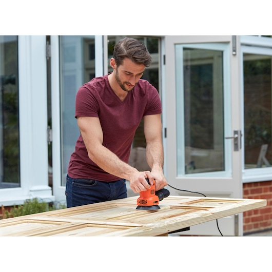 200W 4-in-1 Multi-Sander With 2 Orbital Bases, Finger Sanding Attchment and Sanding Sheets