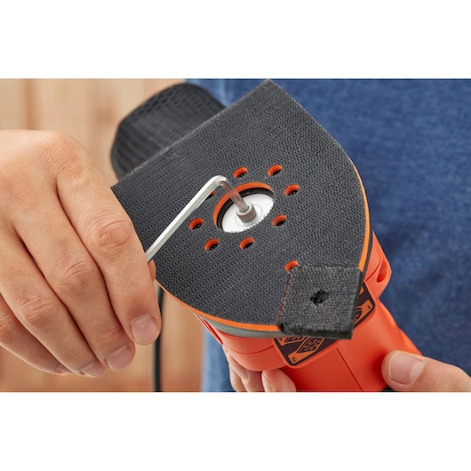 200W 4-in-1 Multi-Sander With 2 Orbital Bases, Finger Sanding Attchment and Sanding Sheets