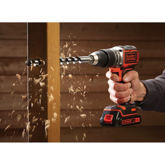 18V Lithium-ion Brushless 2 Gear Hammer Drill + 2 Batteries + 1 Amp charger + Kit Box
