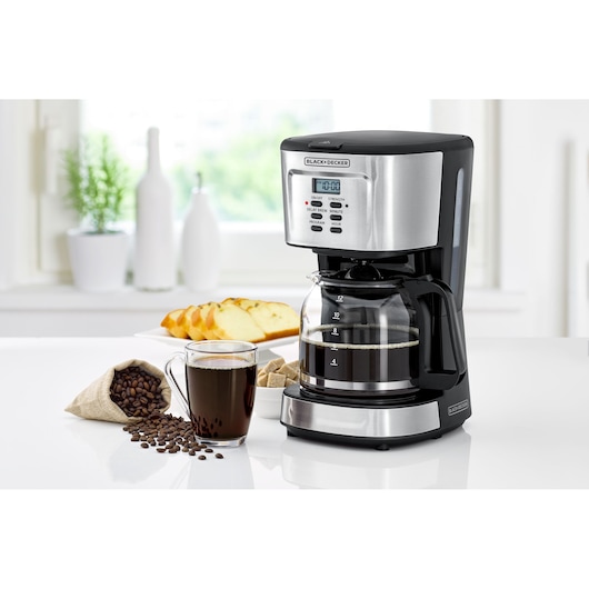 900W 12 Cup Programmable Coffee Maker