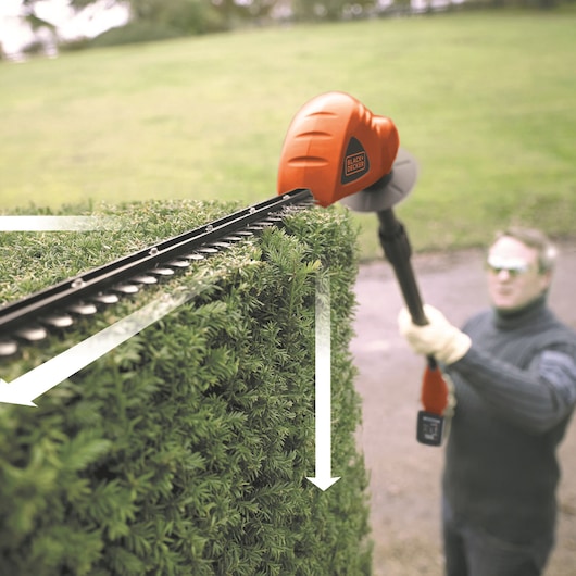 43cm 18V 2.0Ah Cordless Pole Hedge Trimmer