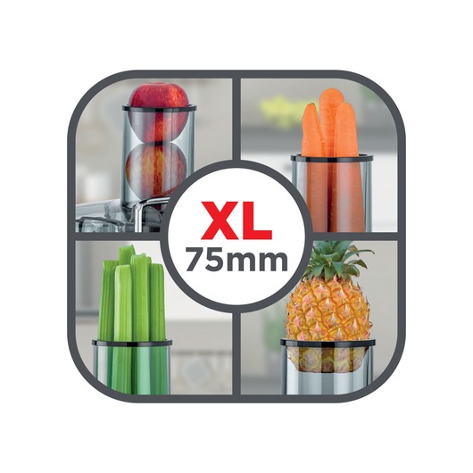 800W Full Apple Juice Extractor - Stainless Steel