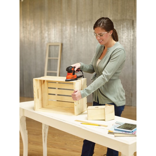 120W Electric Next Generation Mouse® Sander With 9 Accessories in a Kitbox