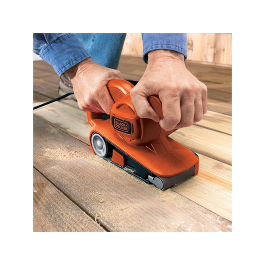 720W 75mm x 457mm Belt Sander With Dust Extraction Bag
